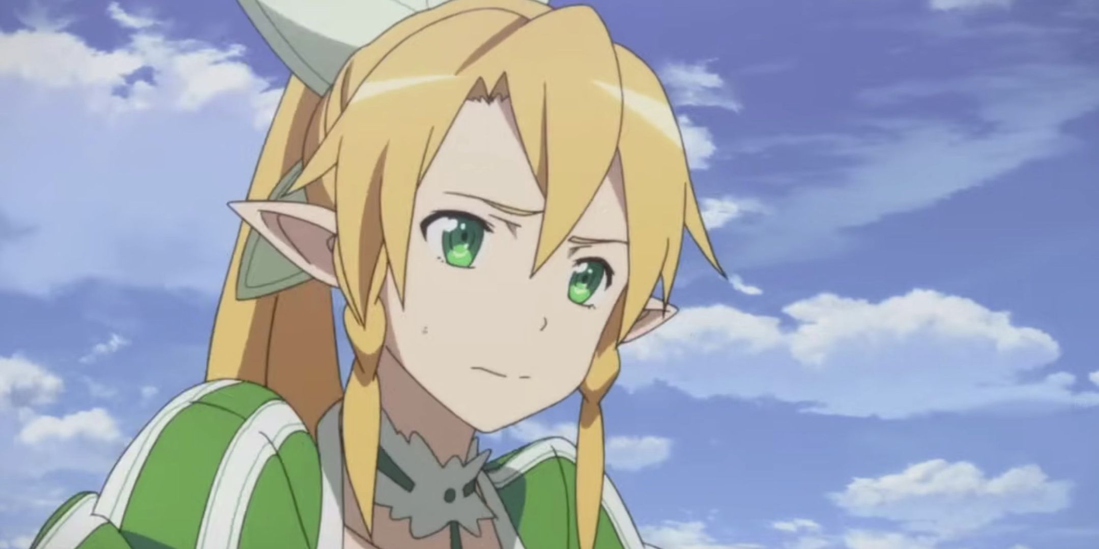 Leefa looking worried from Sword Art Online.