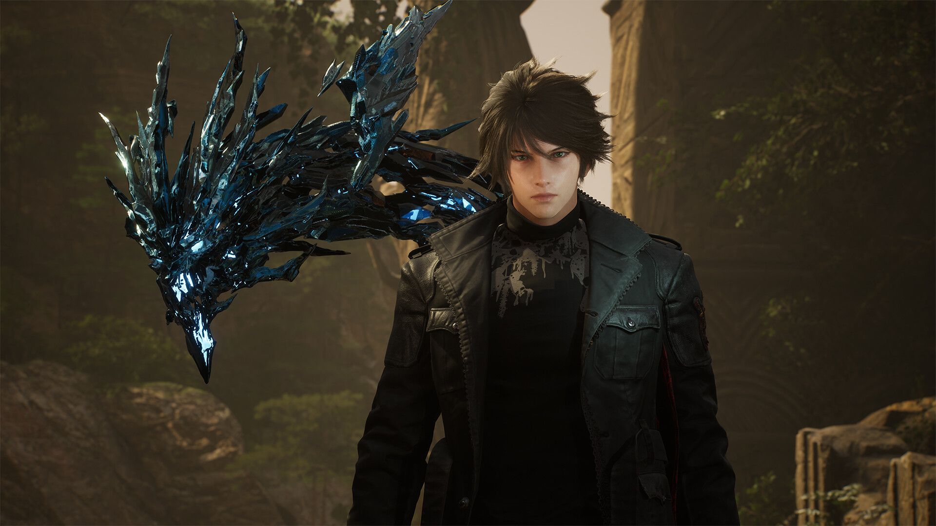 Kazer walking toward the camera in Lost Soul Aside.