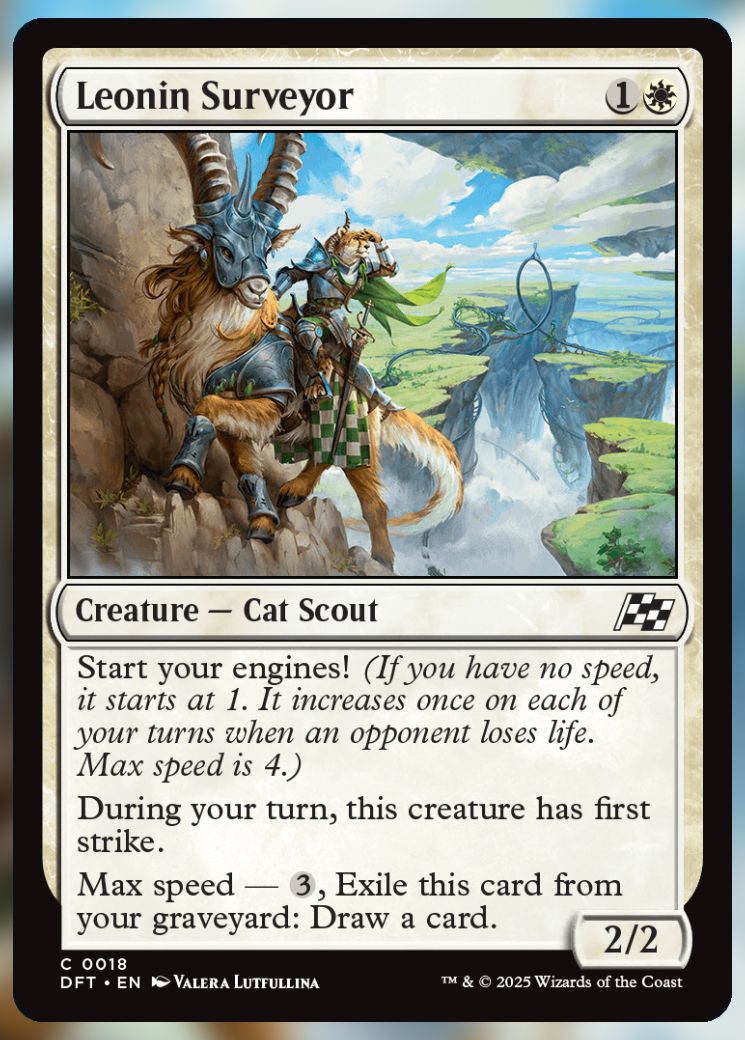 Magic The Gathering Leonin Surveyor Card.