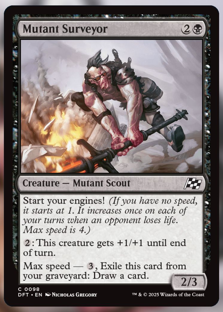 Magic The Gathering Mutant Surveyor Card.