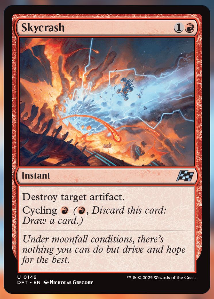 Magic The Gathering Skycrash Card.