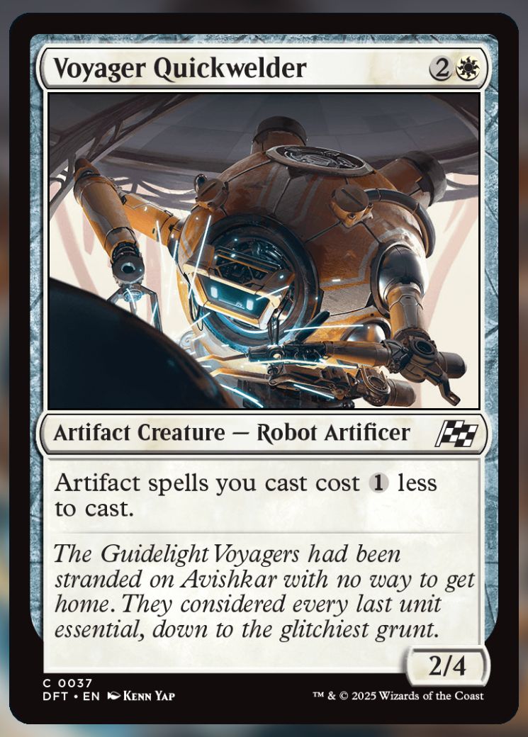 Magic The Gathering Voyager Quickwelder Card.