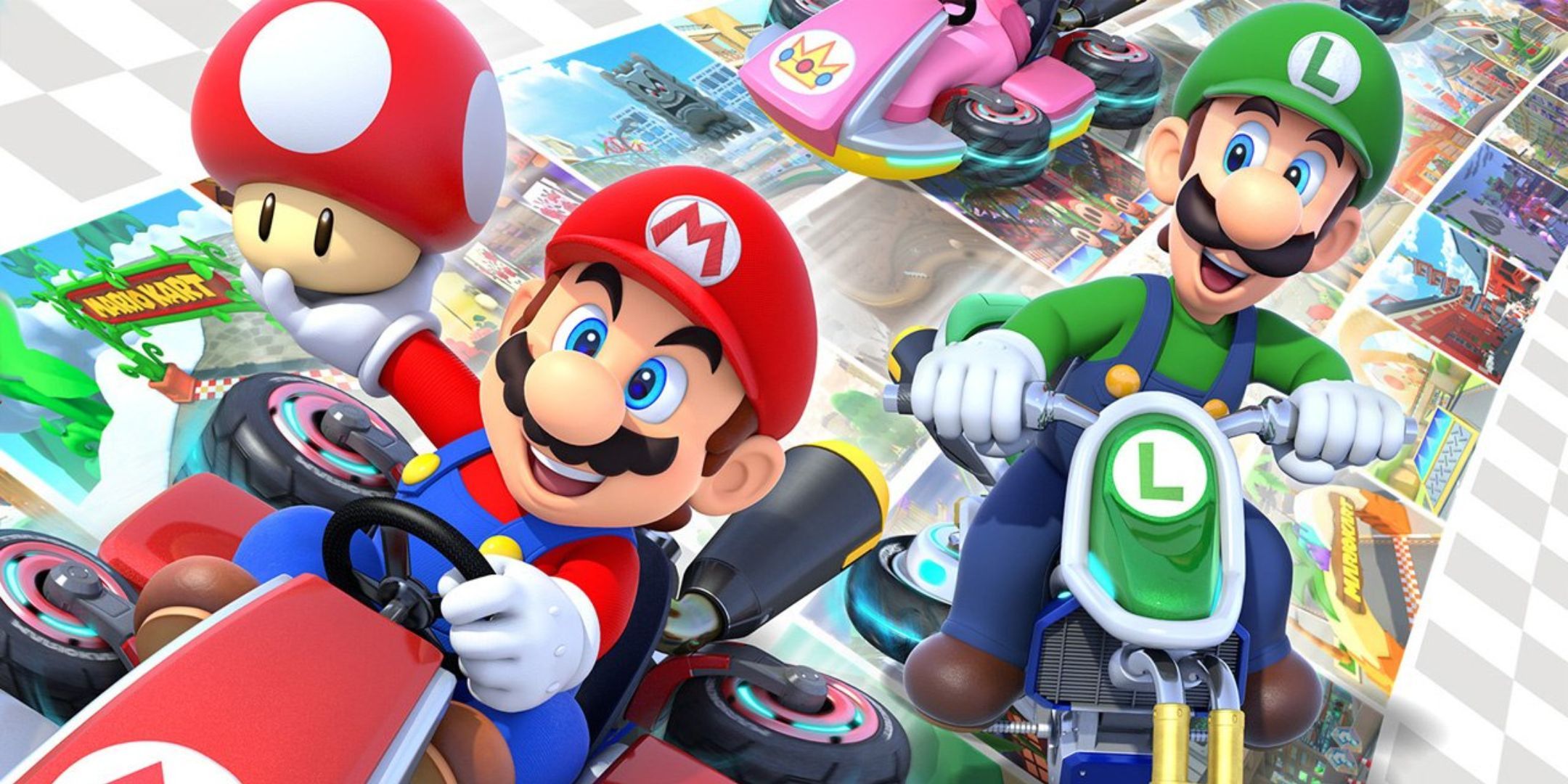 Key art for Mario Kart 8 Deluxe's Booster Pass DLC.