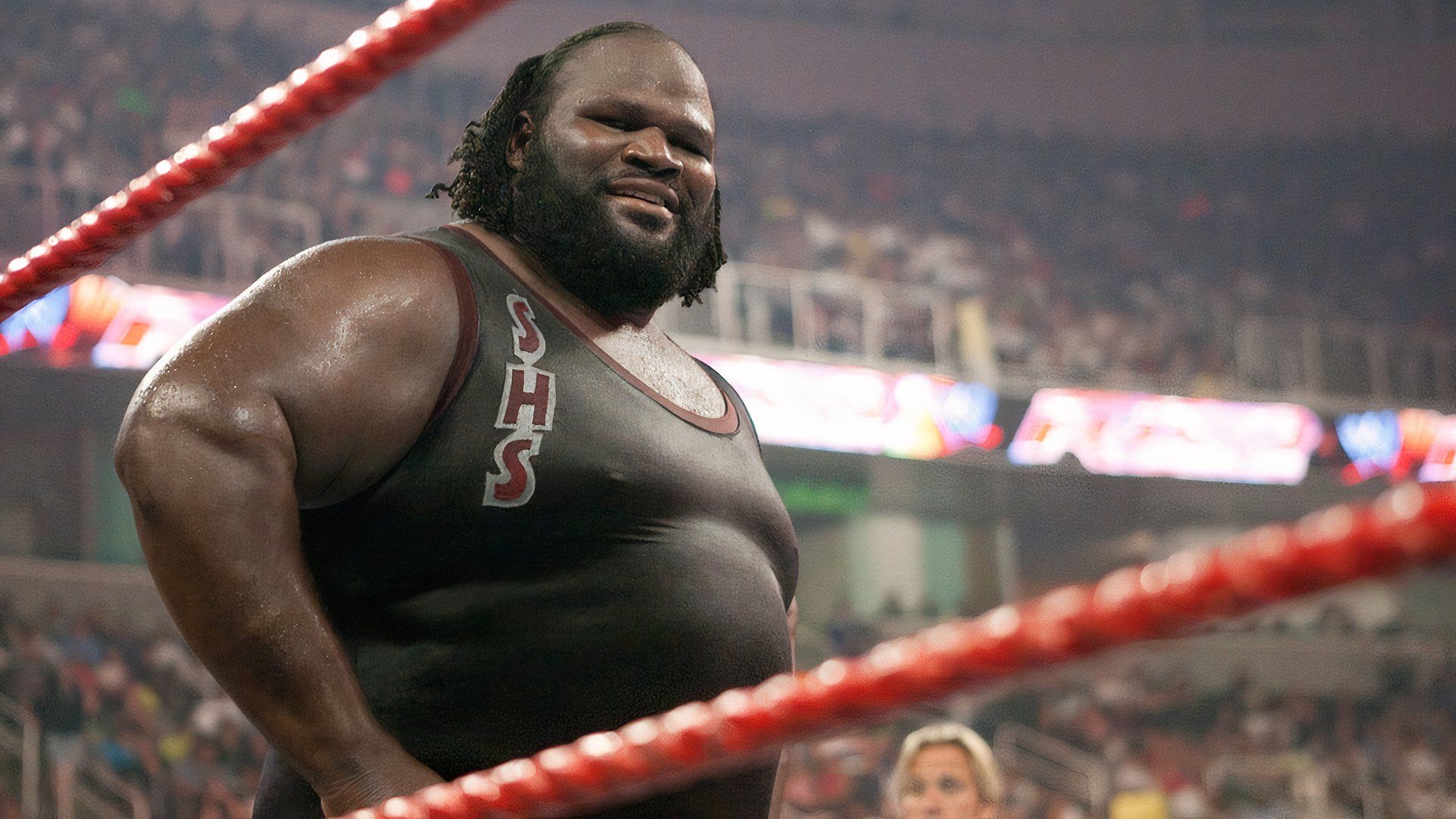 Mark Henry wrestles on WWE Raw in 2009.