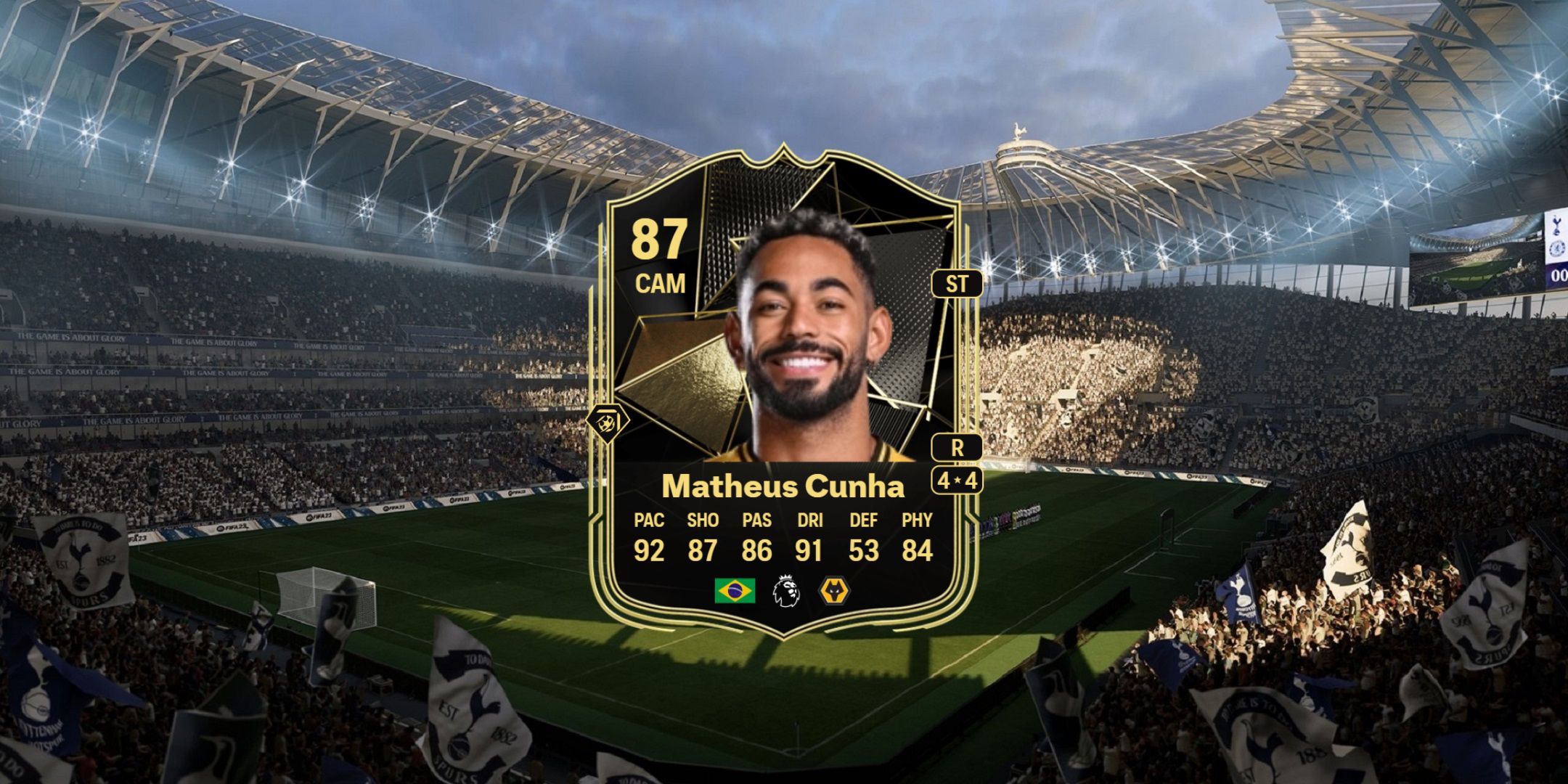 کارت Matheus Cunha در EA Sports FC 25.