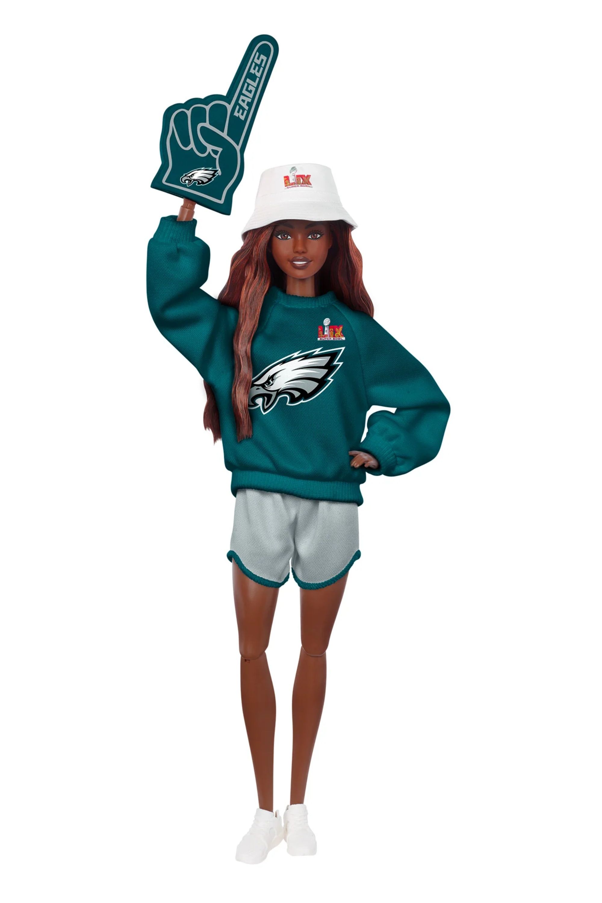 Barbie x Super Bowl Eagles Doll.