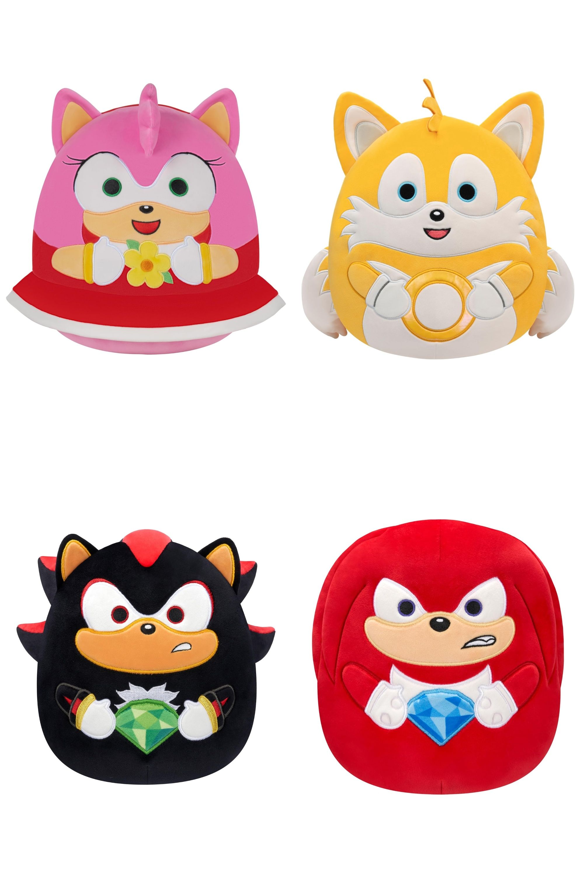 آخرین Squishmallows Sonic شامل طراحی های جدید سایه و امی است 1 امی ، دم ، سایه و ناخنک های صوتی Socisthmallows.