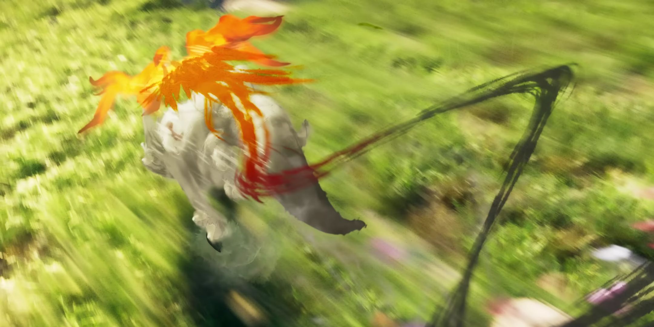 Amaterasu in the teaser for Okami 2.