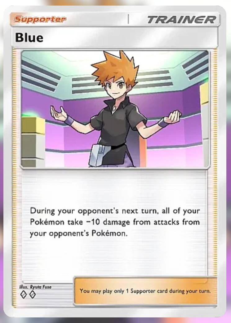 Blue card in Pokemon TCG Pocket.