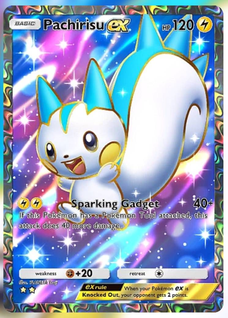 Pachirisu ex card in Pokemon TCG Pocket.