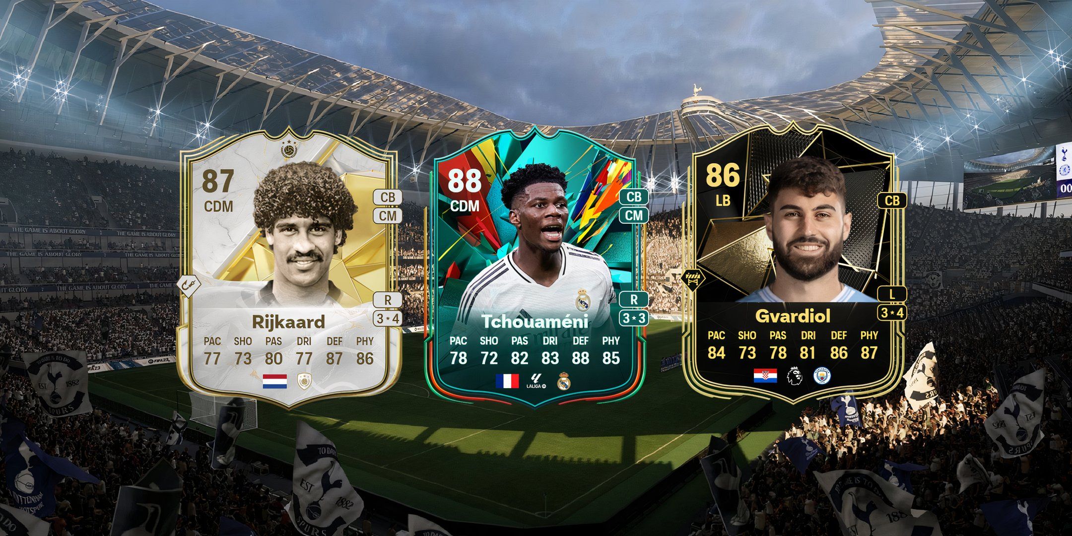 بهترین یک ستاره در انتخابات تکامل در EA Sports FC 25 متولد شده است 4 Rijkaard's ، Aurelien Tchoameni و Gvardiol در EA Sports FC