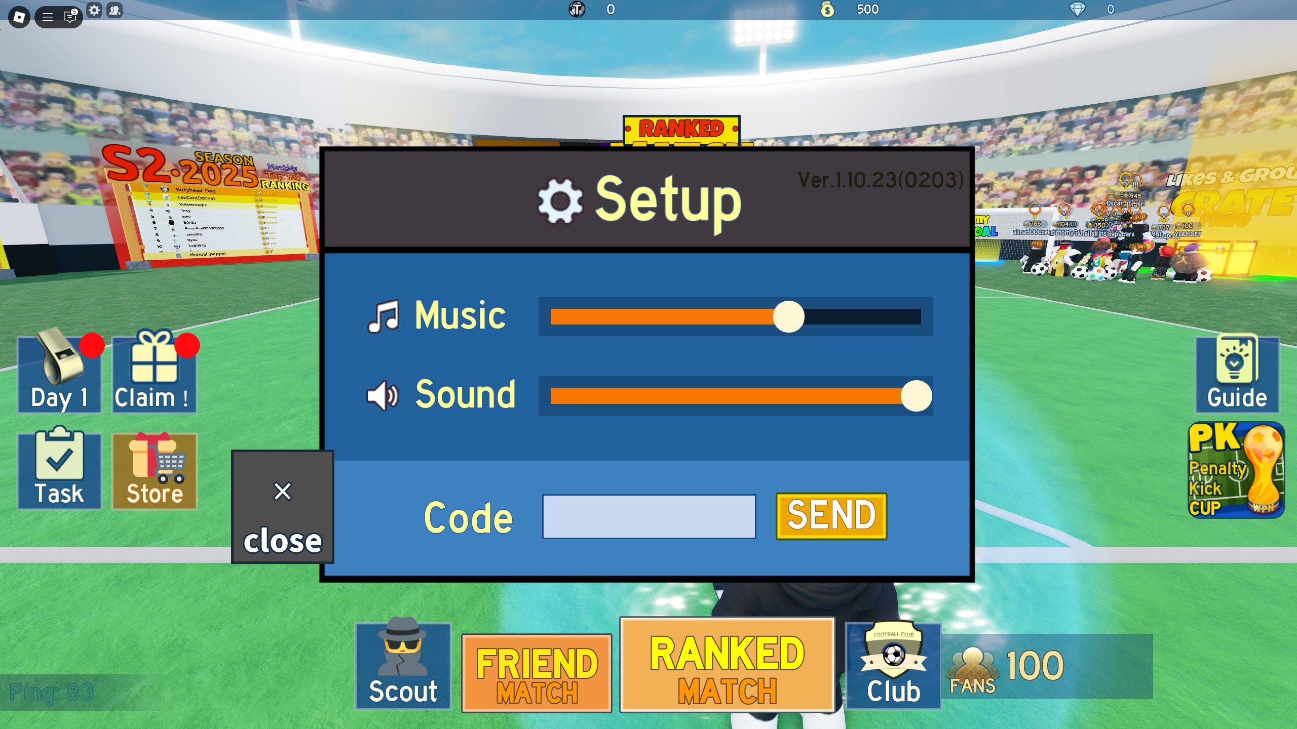 Super free kick codes roblox