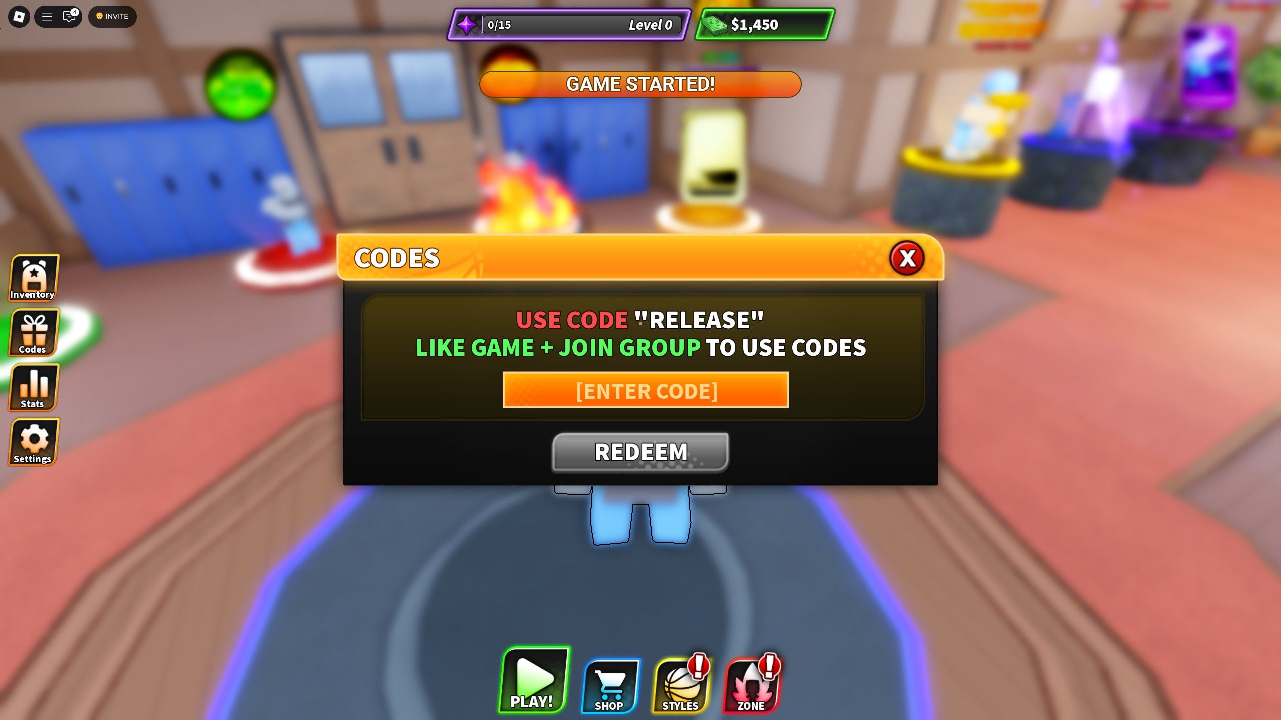 Basket showdown codes roblox