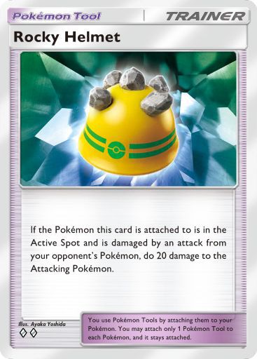 The Rocky Helmet card in Pokemon TCG Pocket.