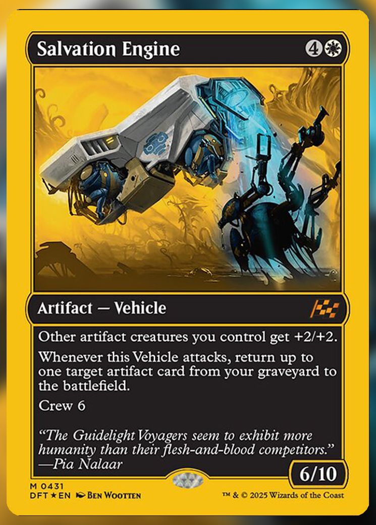 Salvation Engine finish line foil