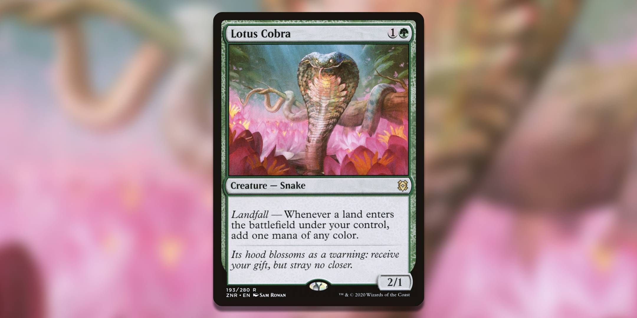 Magic gathering card Lotus through Sam Rowan.