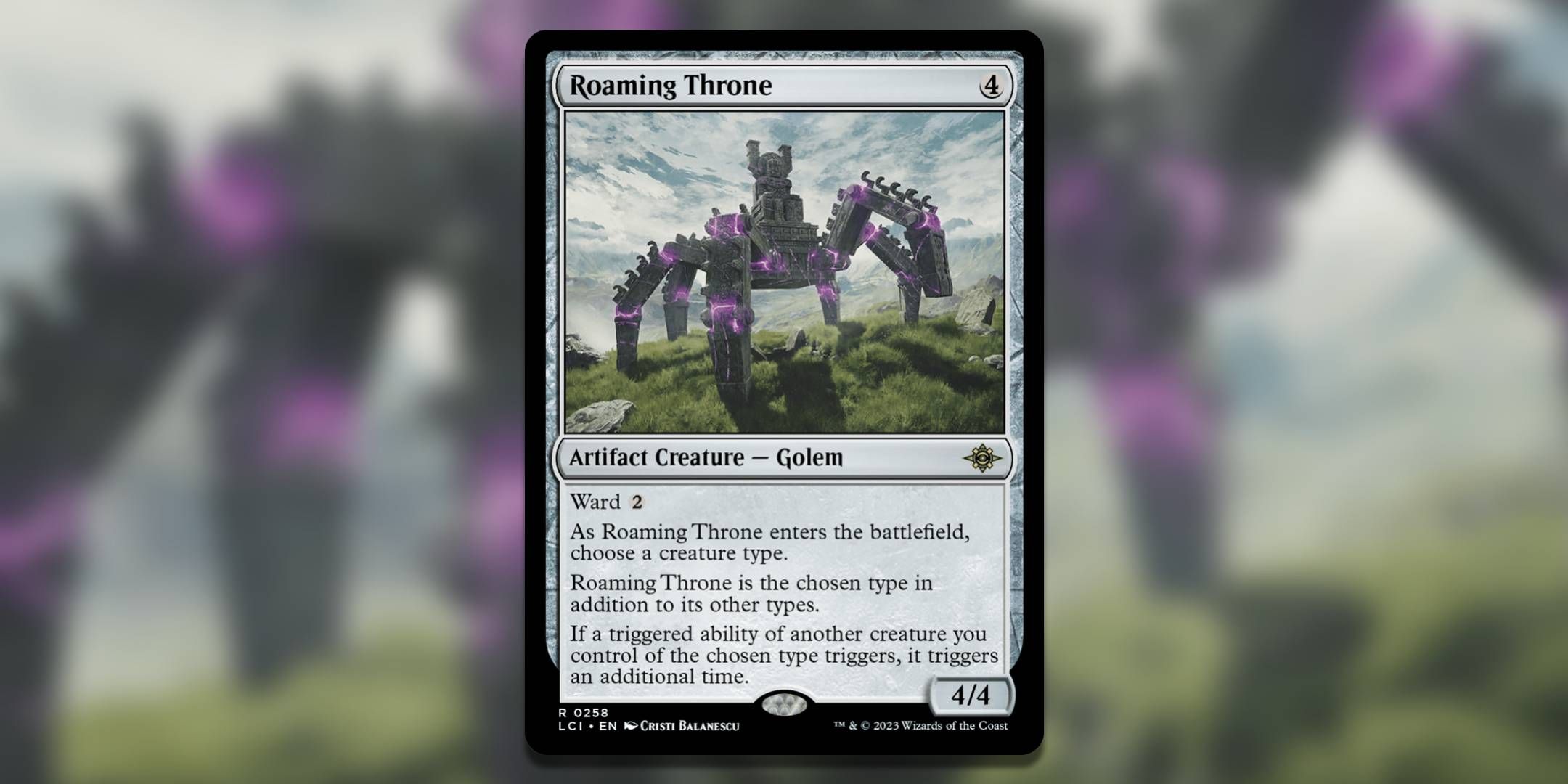 Cristi Balanescu Magic The Gathering Card Roaming Throne.