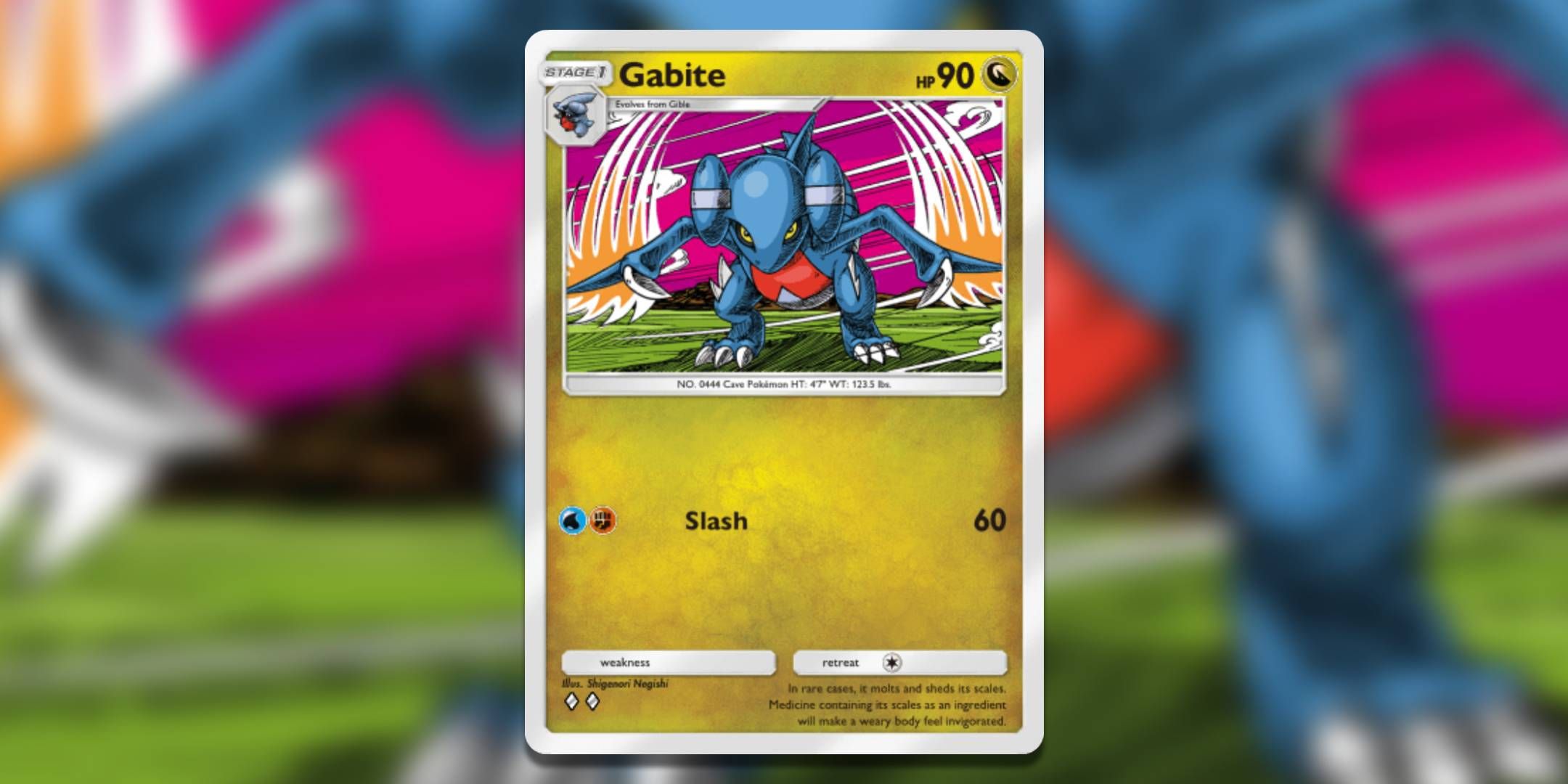 Pokémon Trading Card Game Pocket Card Gabite by Shegenori Negashi.