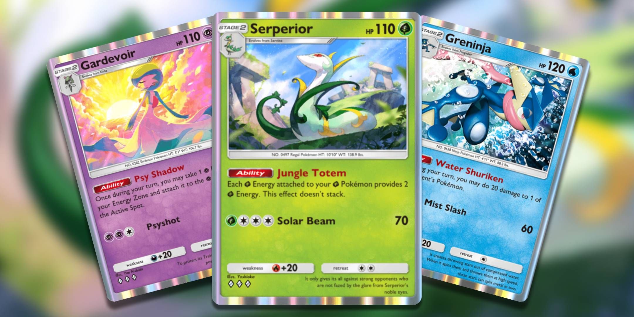 Three of the best rare cards from Pokemon Pocket.