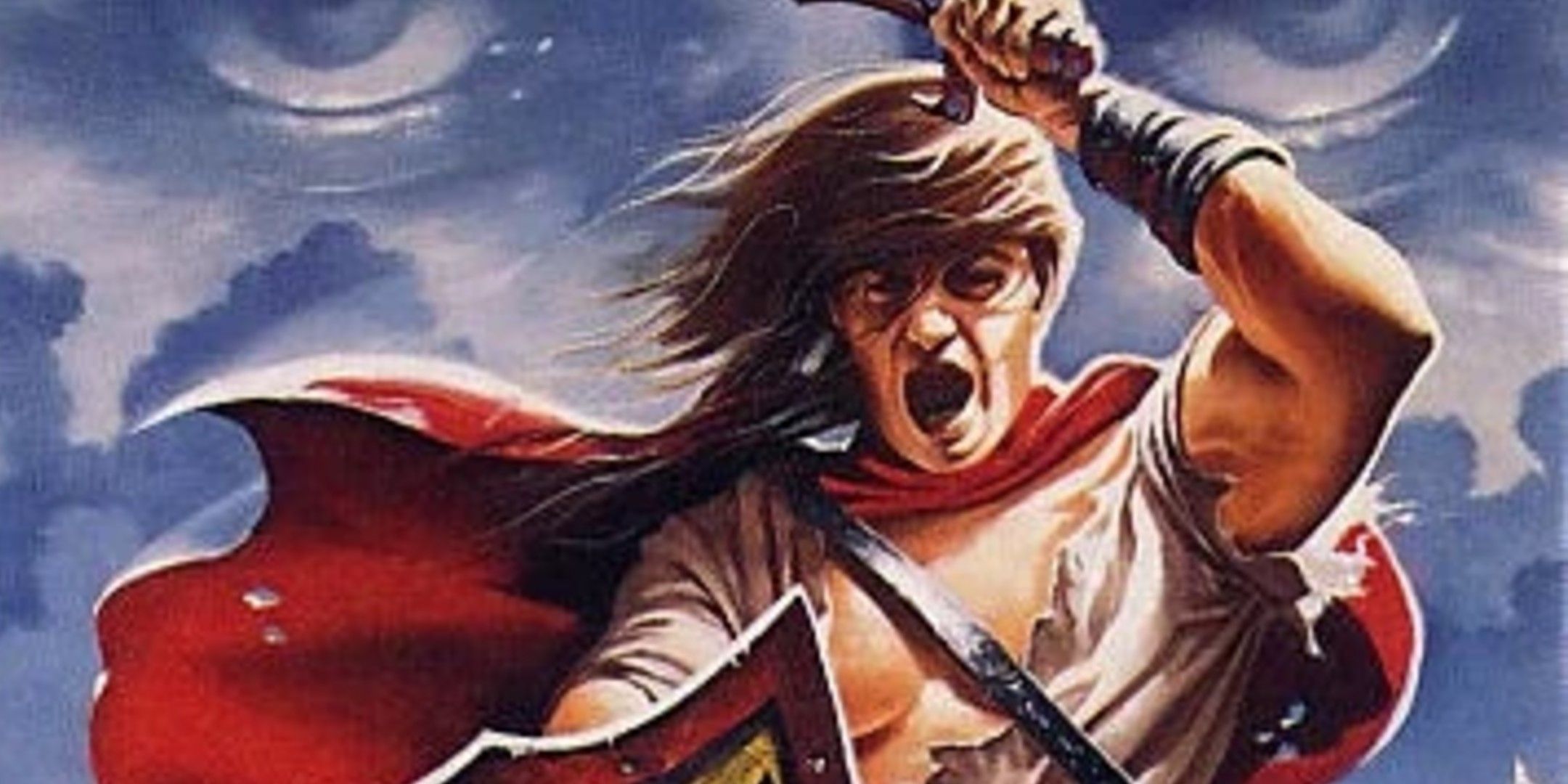 Warrior telling on the front cover of Shining Force 2.