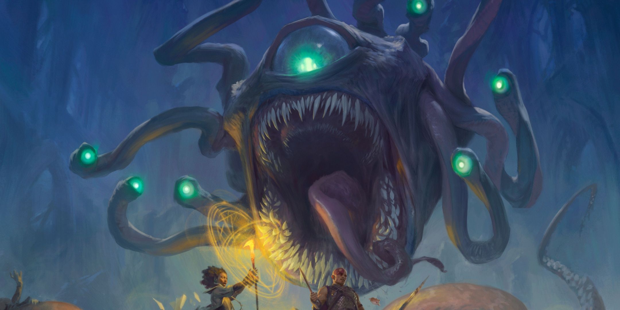 یک بیننده در مورد حمله به ماجراجویان ، از Dungeons & Dragons.