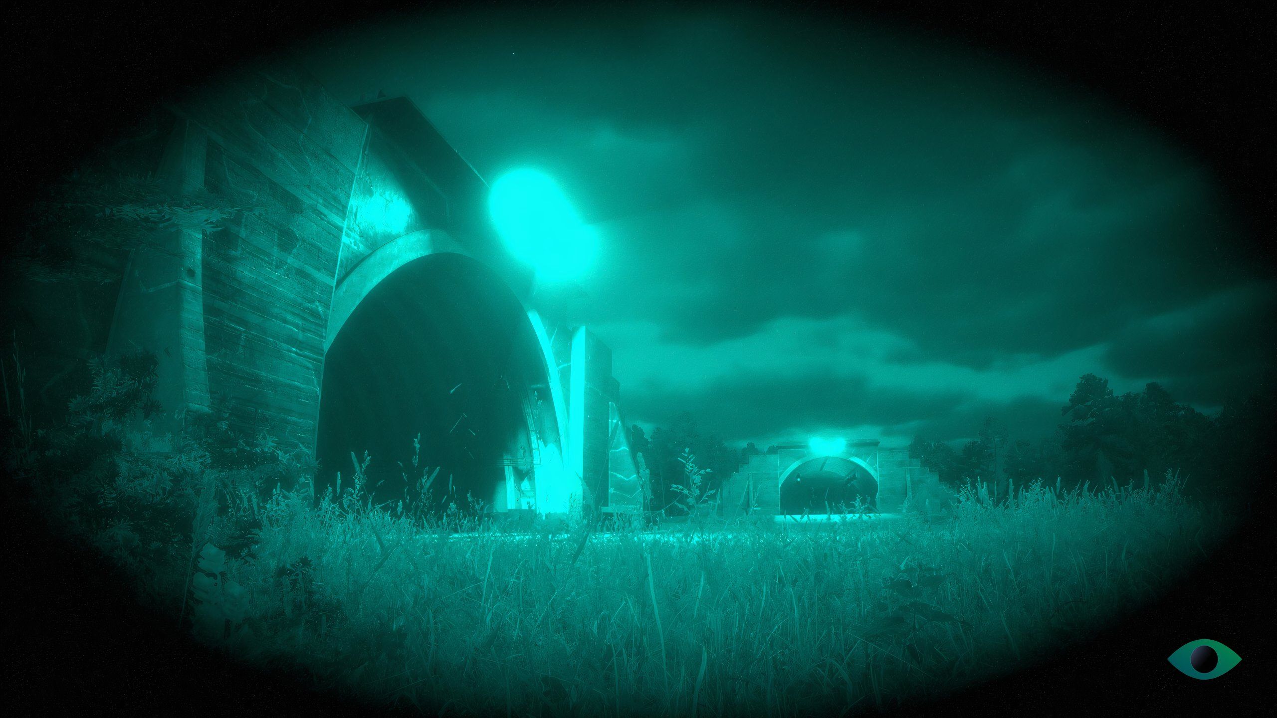 Arma Reforger Hangars with Night Vision System mod.