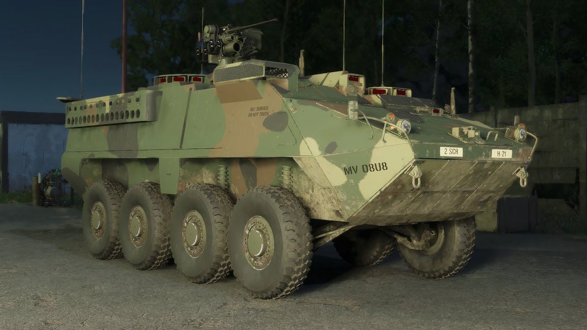 The Stryker vehicle mod for Arma Reforger.