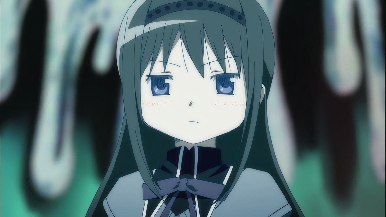 Pola Magi Madoka Majika's character is a close -up, a close -up of Homeura.