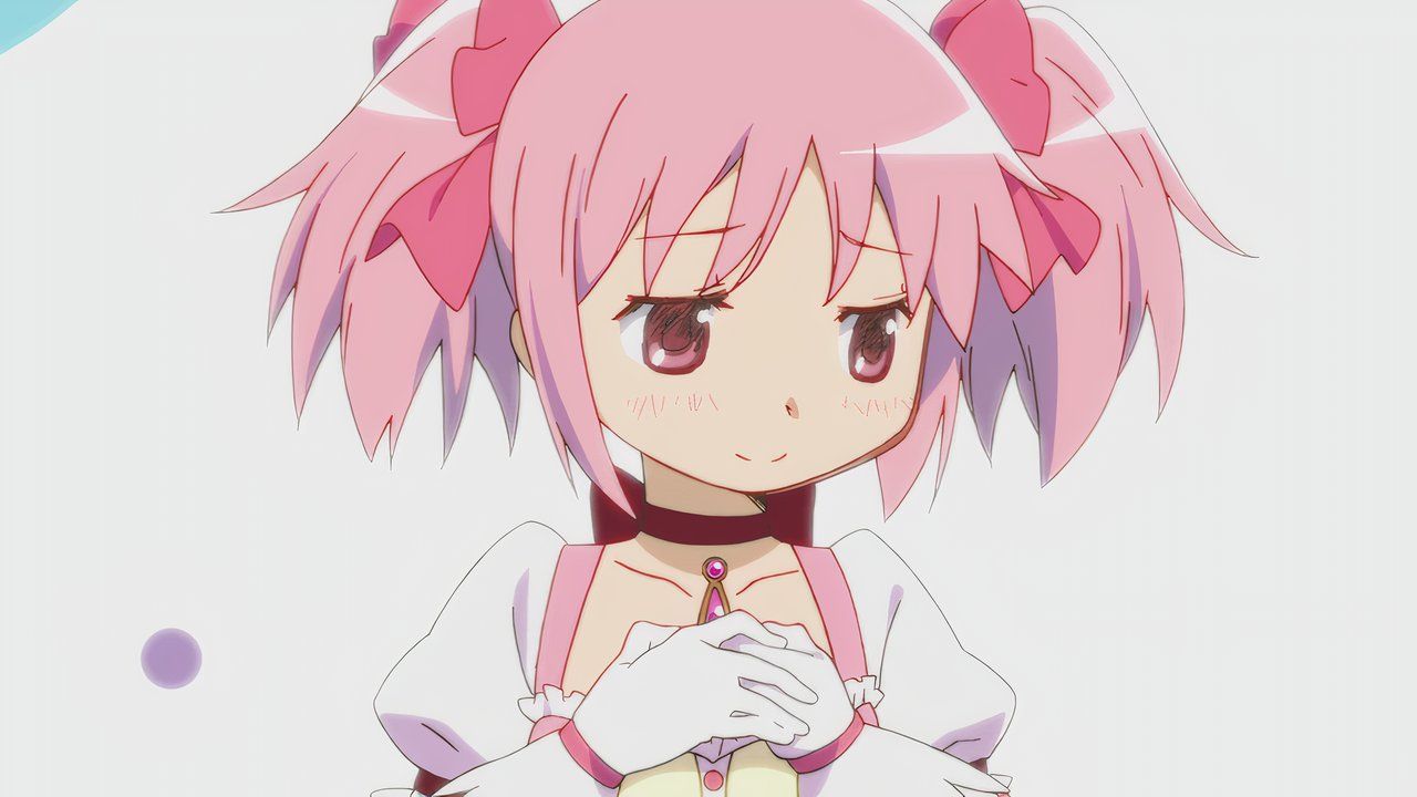 Pola Magi Madoka Majika's character is a close -up of Madoka Kanam, which looks like a blow.