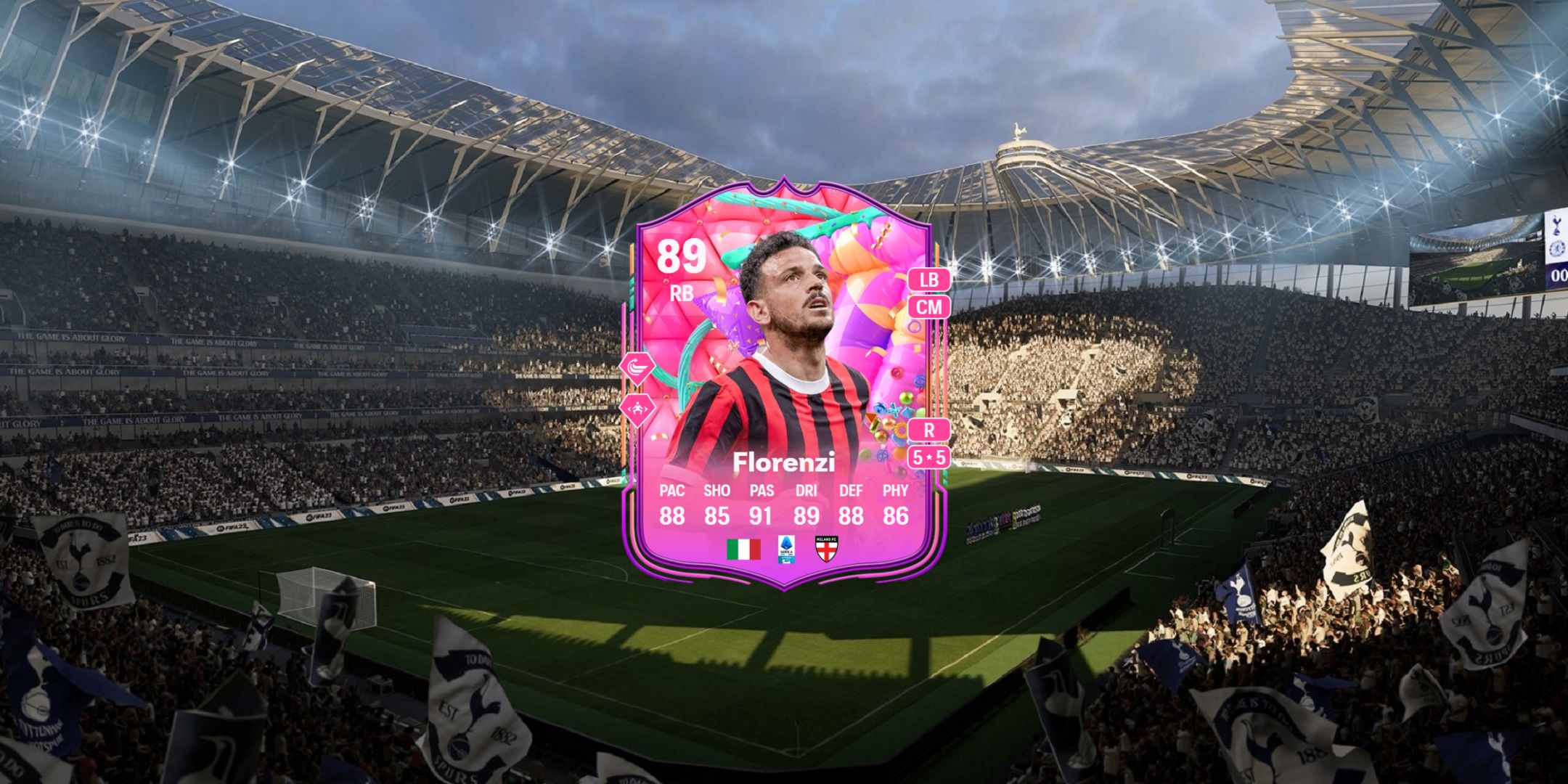 Alessandro Florenzi&rsquo;s card in EA Sports FC 25.