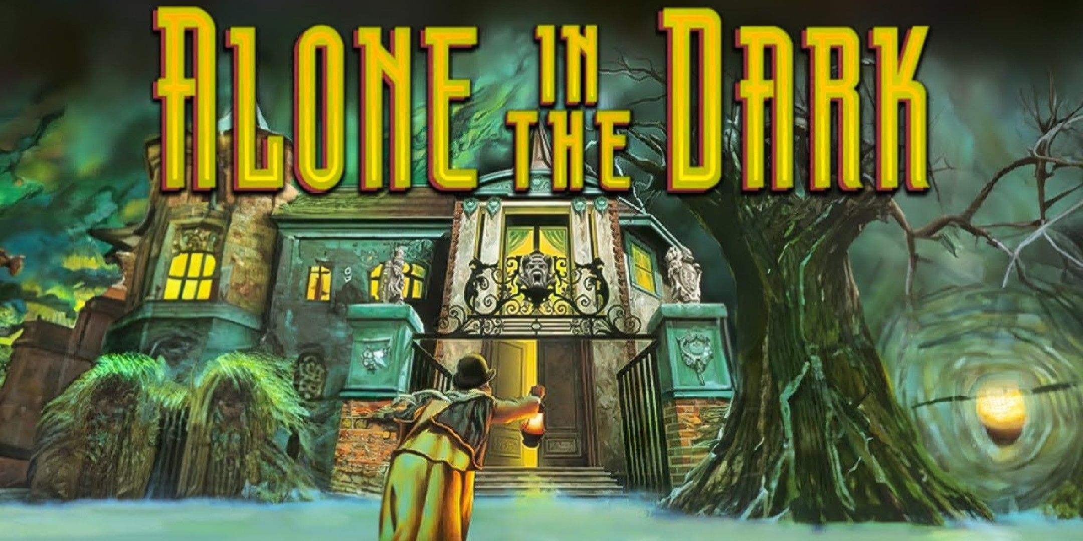 Only the dark is showing a role in the key art that approaches the house.