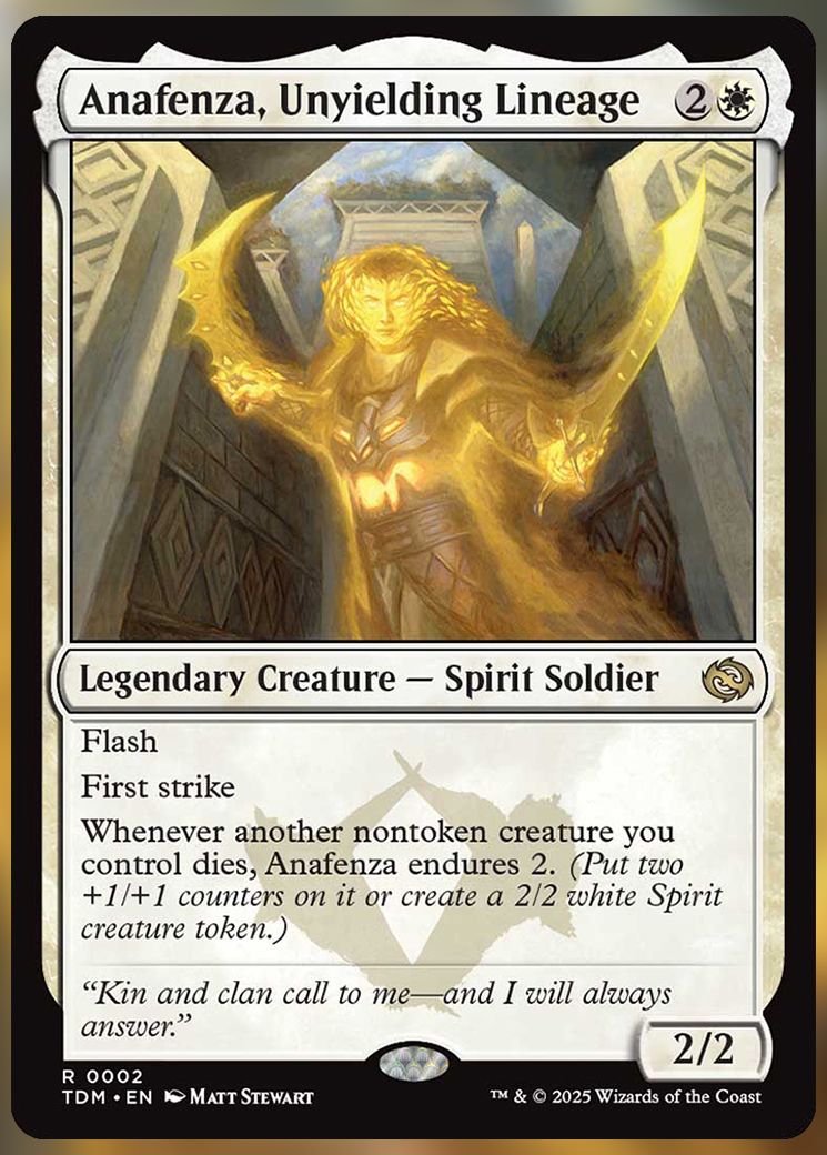 Anafenza, Unyielding Lineage