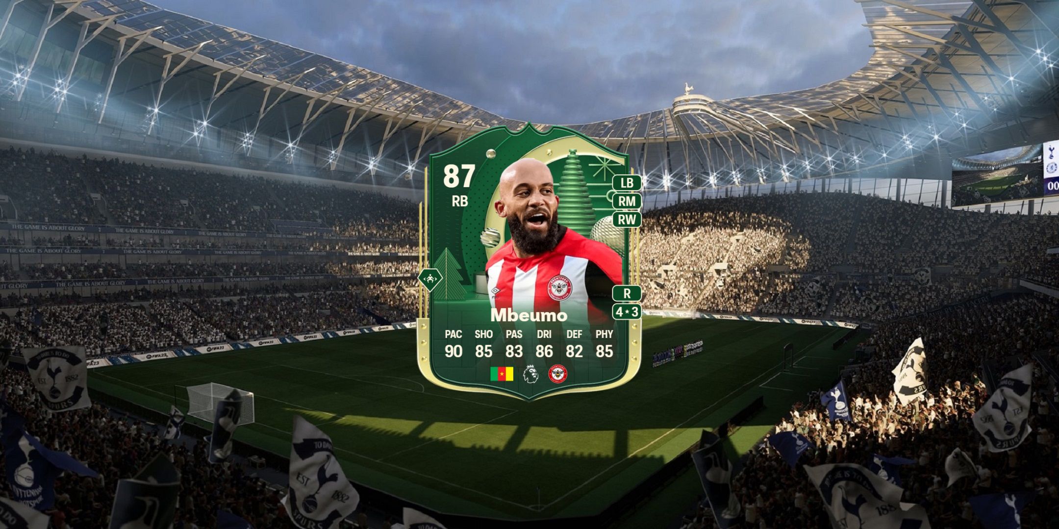 کارت Bryan Mbeumo در EA Sports FC 25.