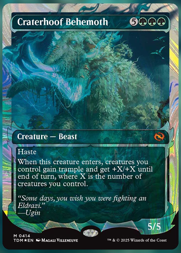 Craterhoof Behemoth halo foil