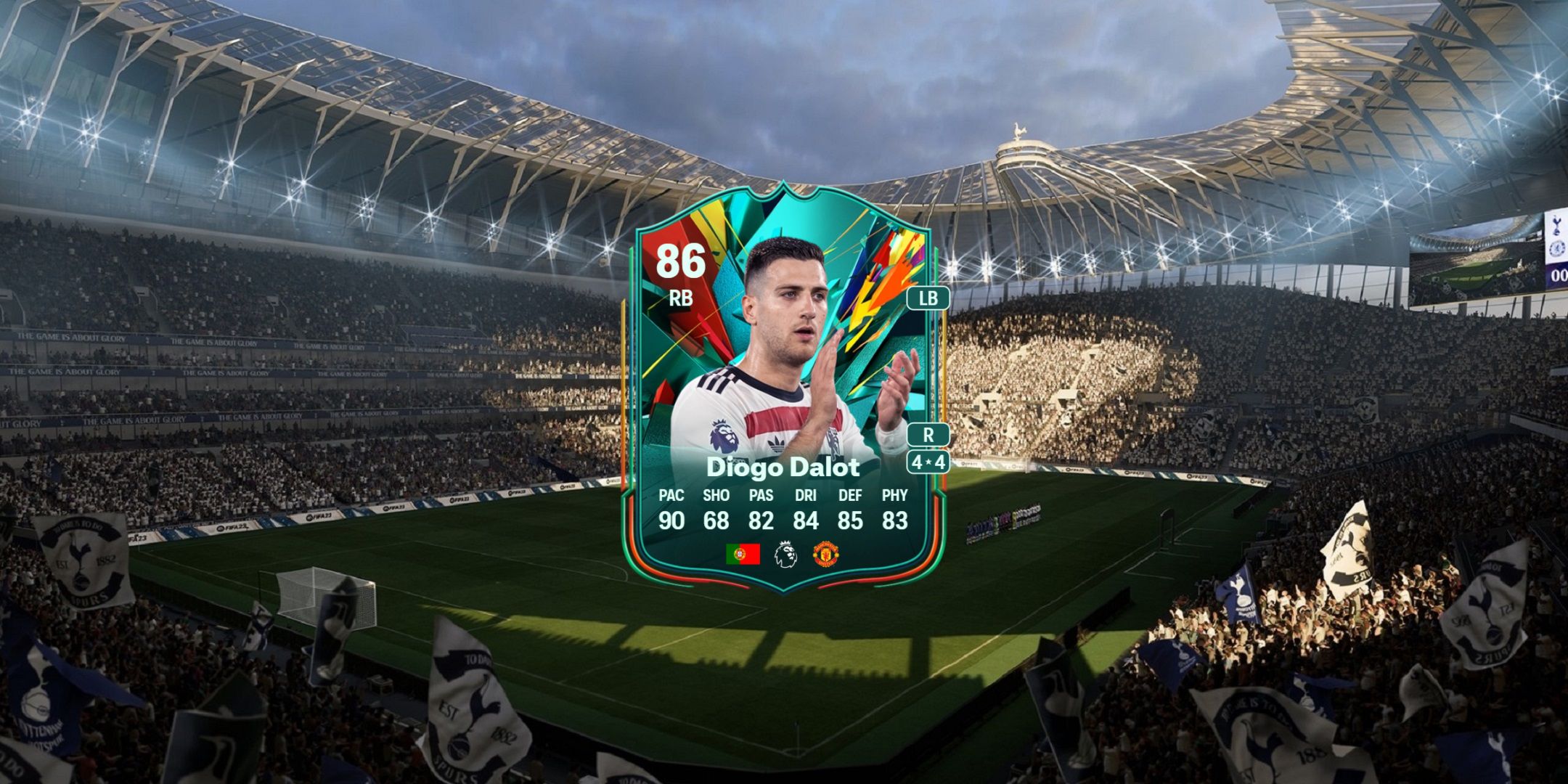 کارت Diogo Dalot در EA Sports FC 25.