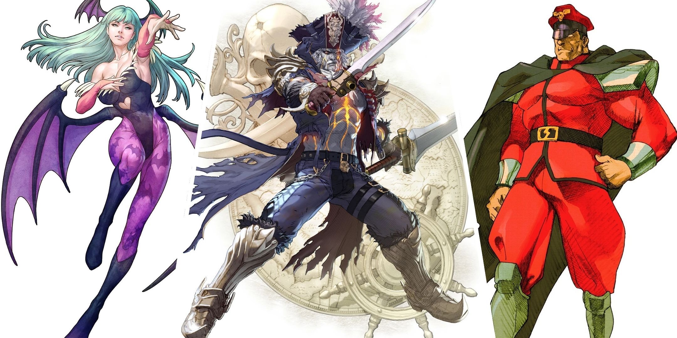Dark Stalcker's Morrigan, Civilian Currents, and a Collegiate of Street Fighter's M Basin.