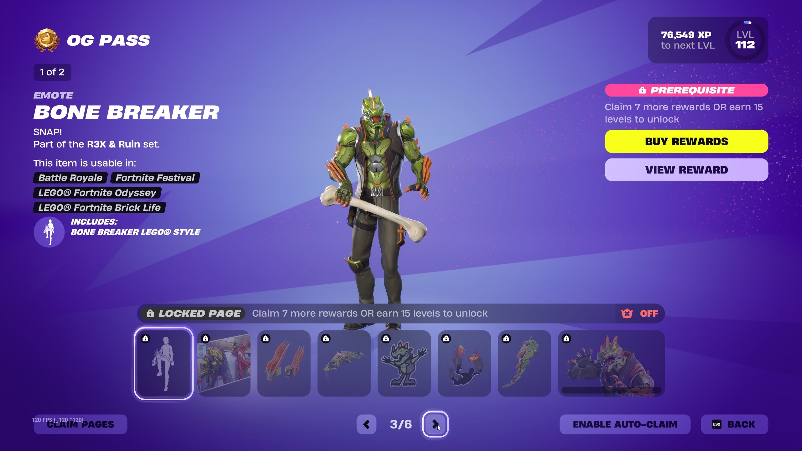 Fortnite و فصل 1 فصل 3 نبرد پاس صفحه 3
