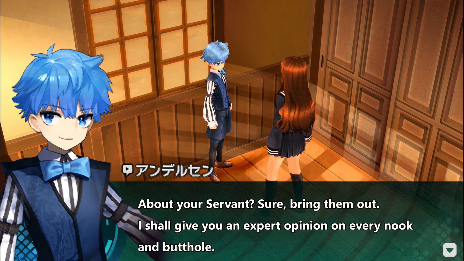 Hans Christian Andersen offers to evaluate a servant in the extra fate CCC.
