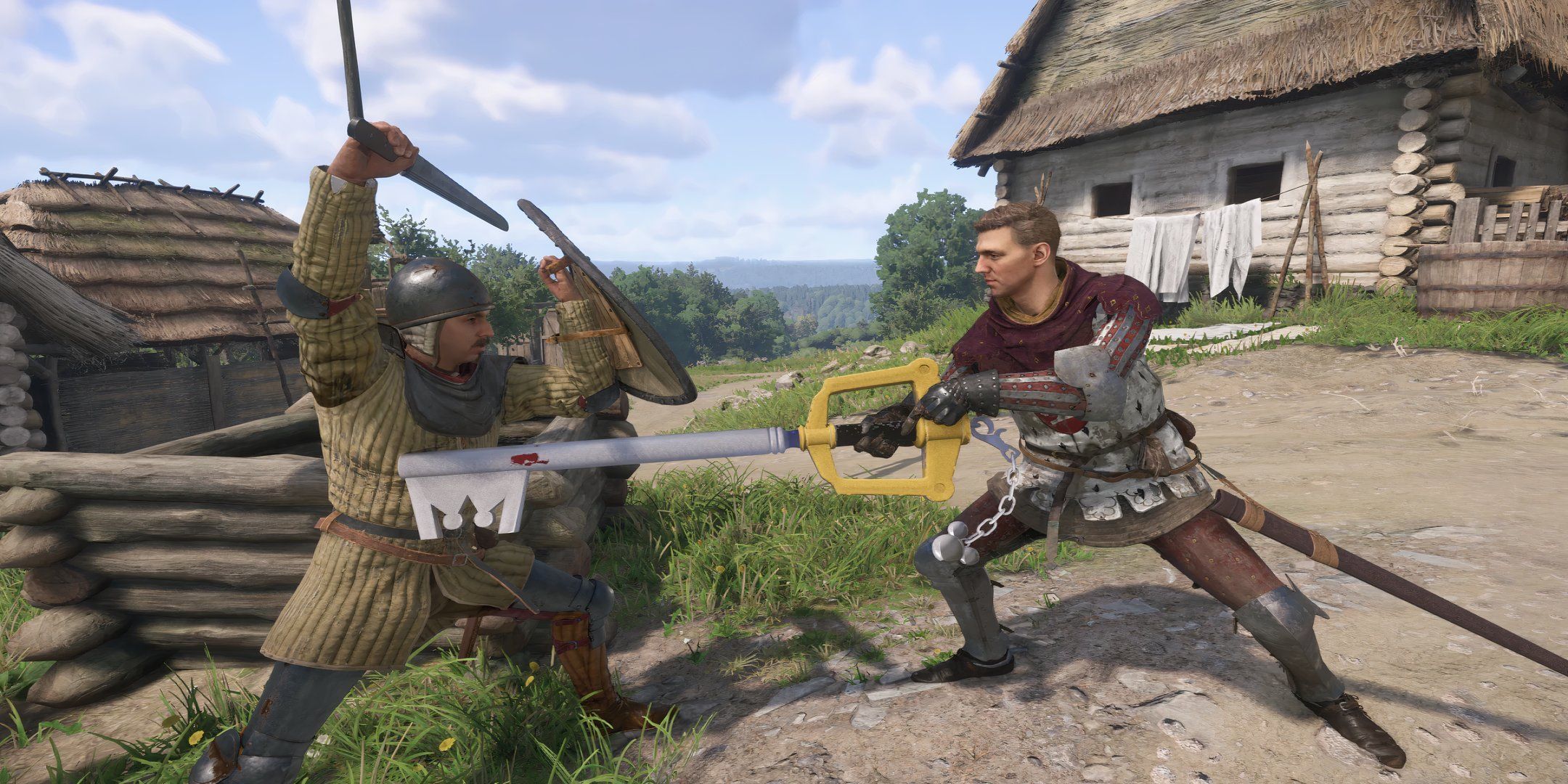 henry wielding the keyblade in kingdom come deliverance 2.