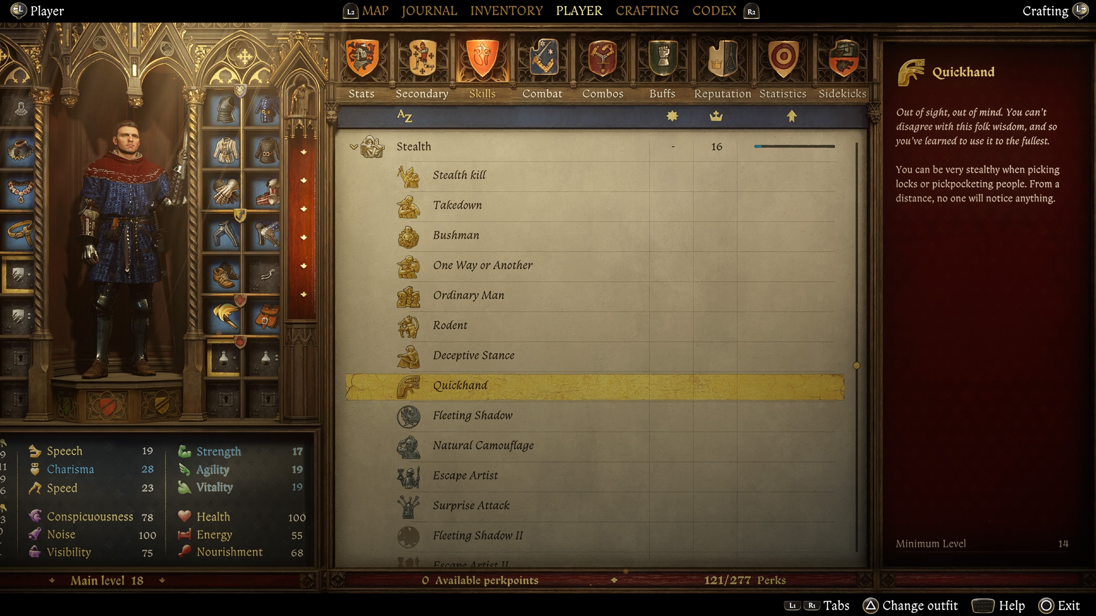 Kingdom Come: Delivery 2 Quick Hand Perk screenshot.