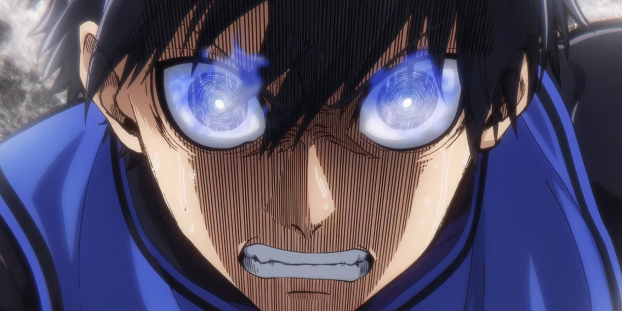 Asgi from the Blue Lock is very angry with her eyes.