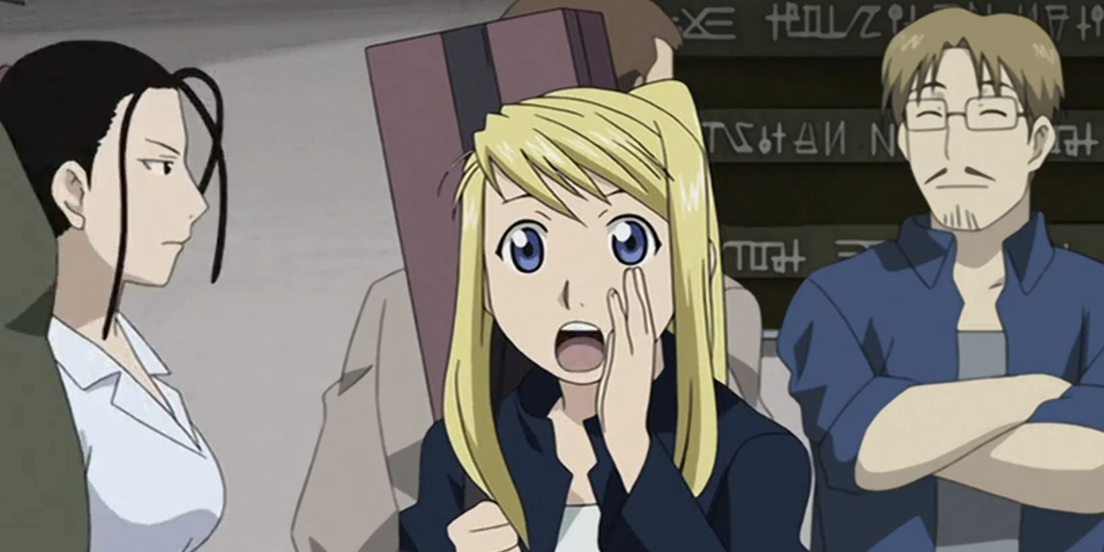 Ezomy Curtis made a small chemo at the beginning of the series at the Filmetal Alchemist Brotherhood.