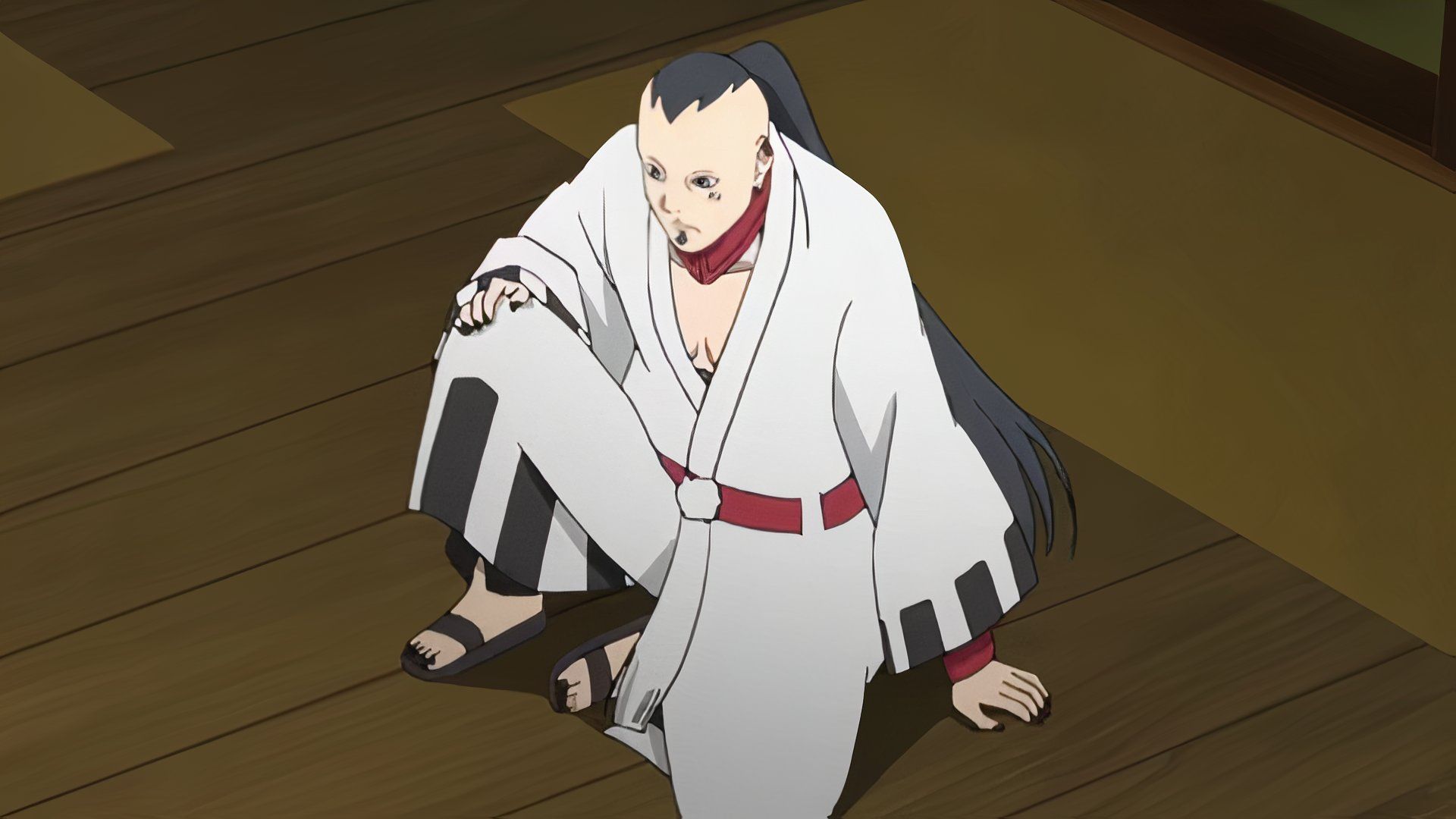 Jigen fights Naruto and Kawaki in Boruto: Naruto Next Generations.