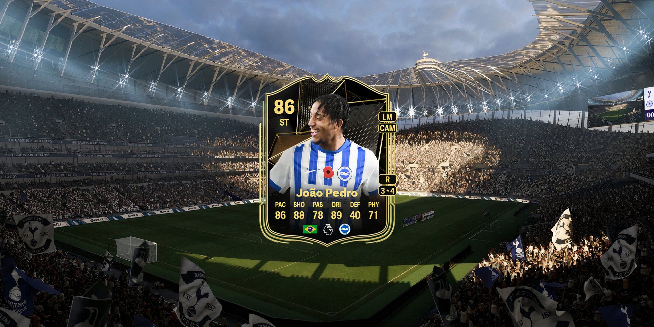 کارت Joao Pedro در EA Sports FC 25.
