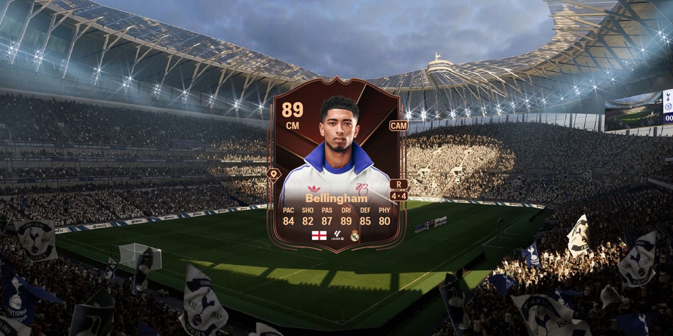 Jude Bellingham&rsquo;s card in EA Sports FC 25.