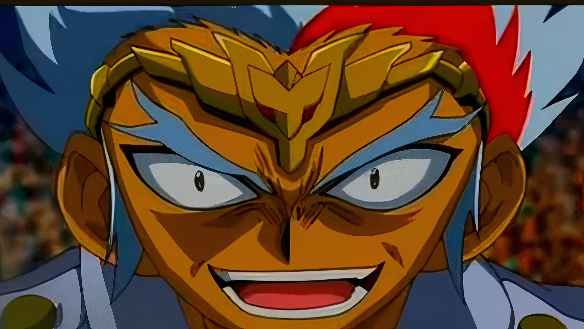 Kyoya vs Ryuga in Beyblade: Metal Fusion.