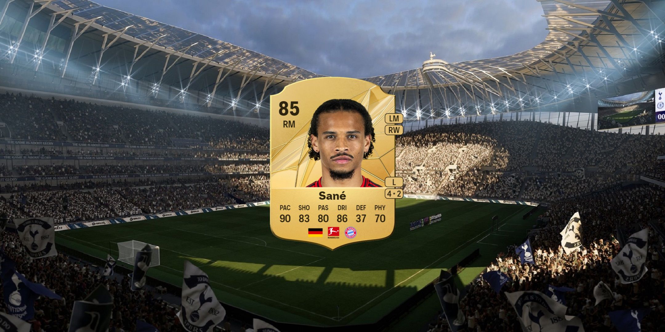 کارت لروی سان در EA Sports FC 25.