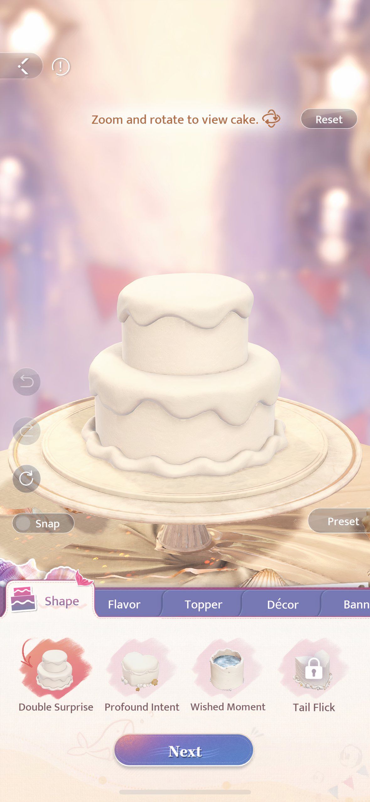 Love and deepspace: a picture of the empty birthday cake.