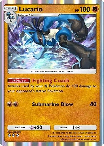 Lucario in Pokemon TCG Pocket