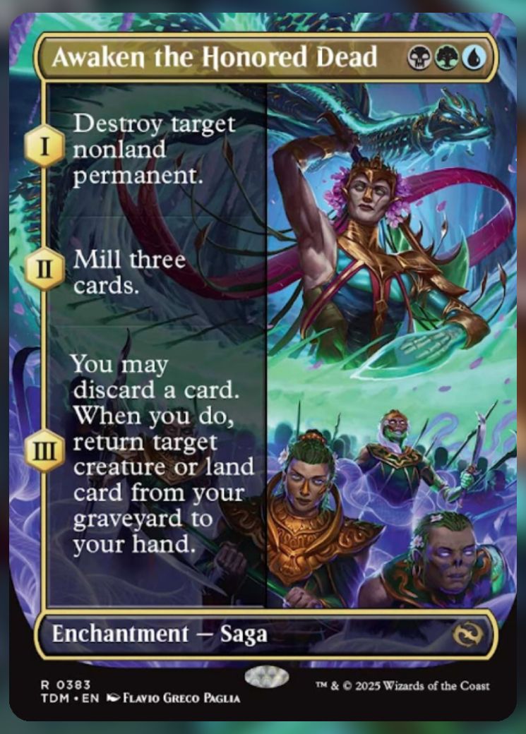 Magic The Gathering Awaken the Honored Dead Alt Card.